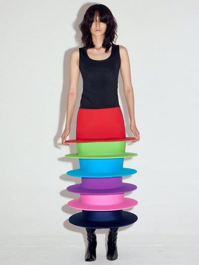 Discs dress in Rainbow-Sun Woo-APOC STORE