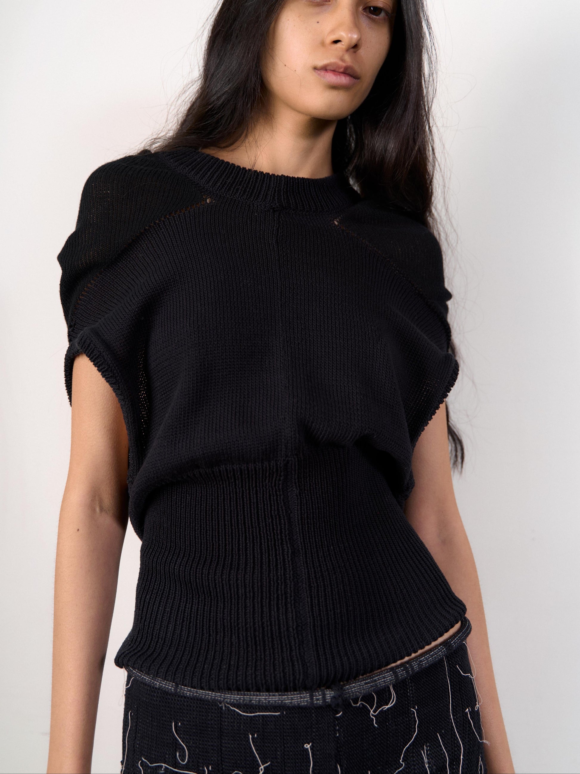 Triangle Hood Vest-Krystal Paniagua-APOC STORE