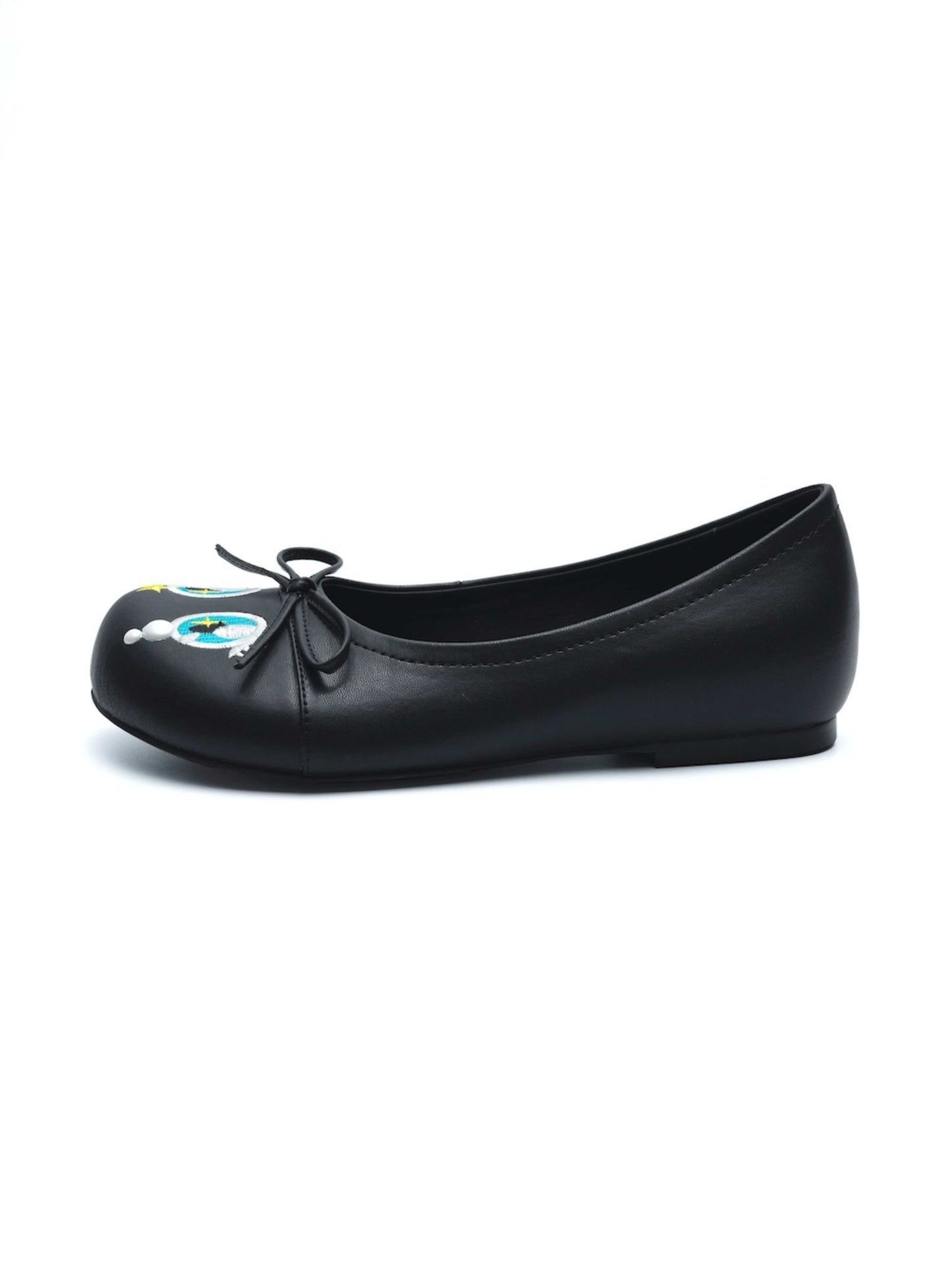 GO VACAY Anime Pearl Tears Flats Black-EMPTY BEHAVIOR-APOC STORE