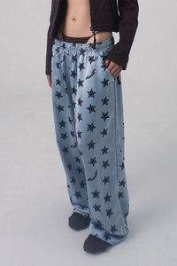 STAR CHARM SATIN PANTS-Lalameemee-APOC STORE