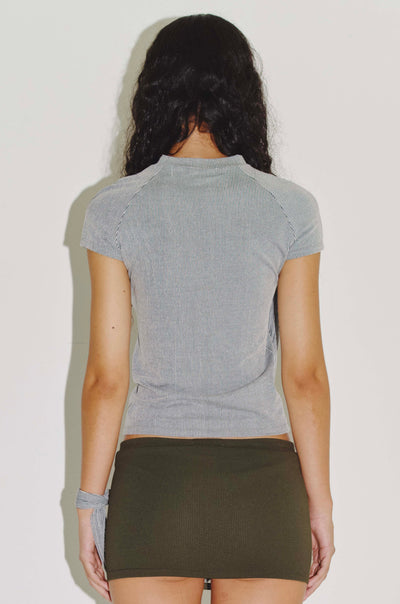 STRING RAGLAN TEE GREY STRIPE-Nibgnus-APOC STORE