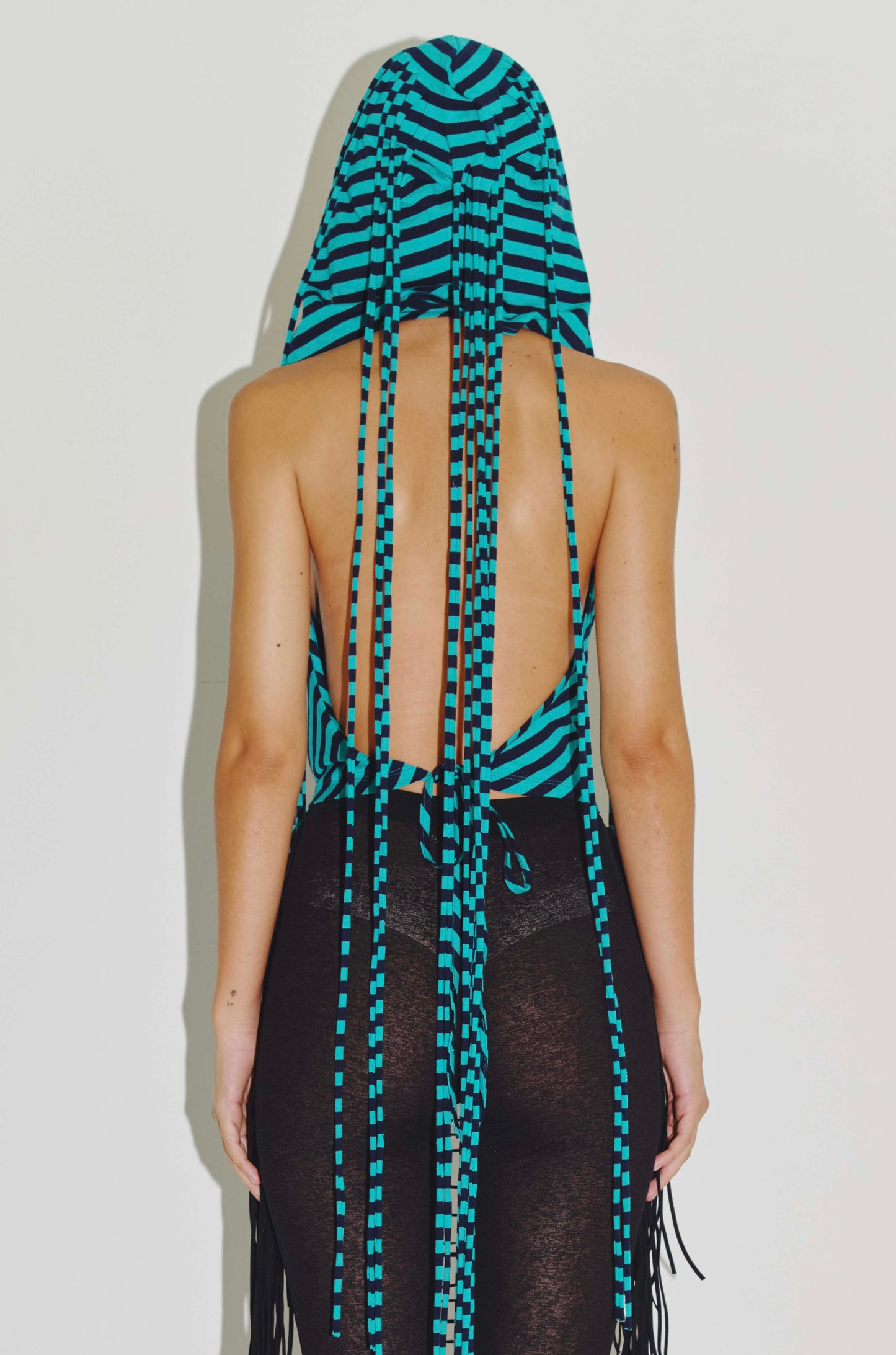 PARACHUTE HOOD HALTER MINT/NAVY-Nibgnus-APOC STORE