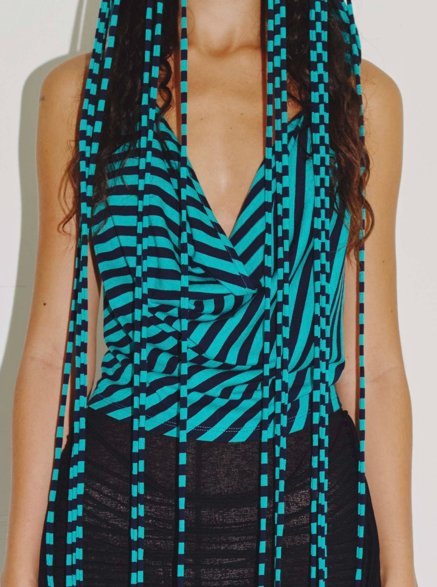 PARACHUTE HOOD HALTER MINT/NAVY-Nibgnus-APOC STORE