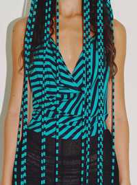 PARACHUTE HOOD HALTER MINT/NAVY-Nibgnus-APOC STORE
