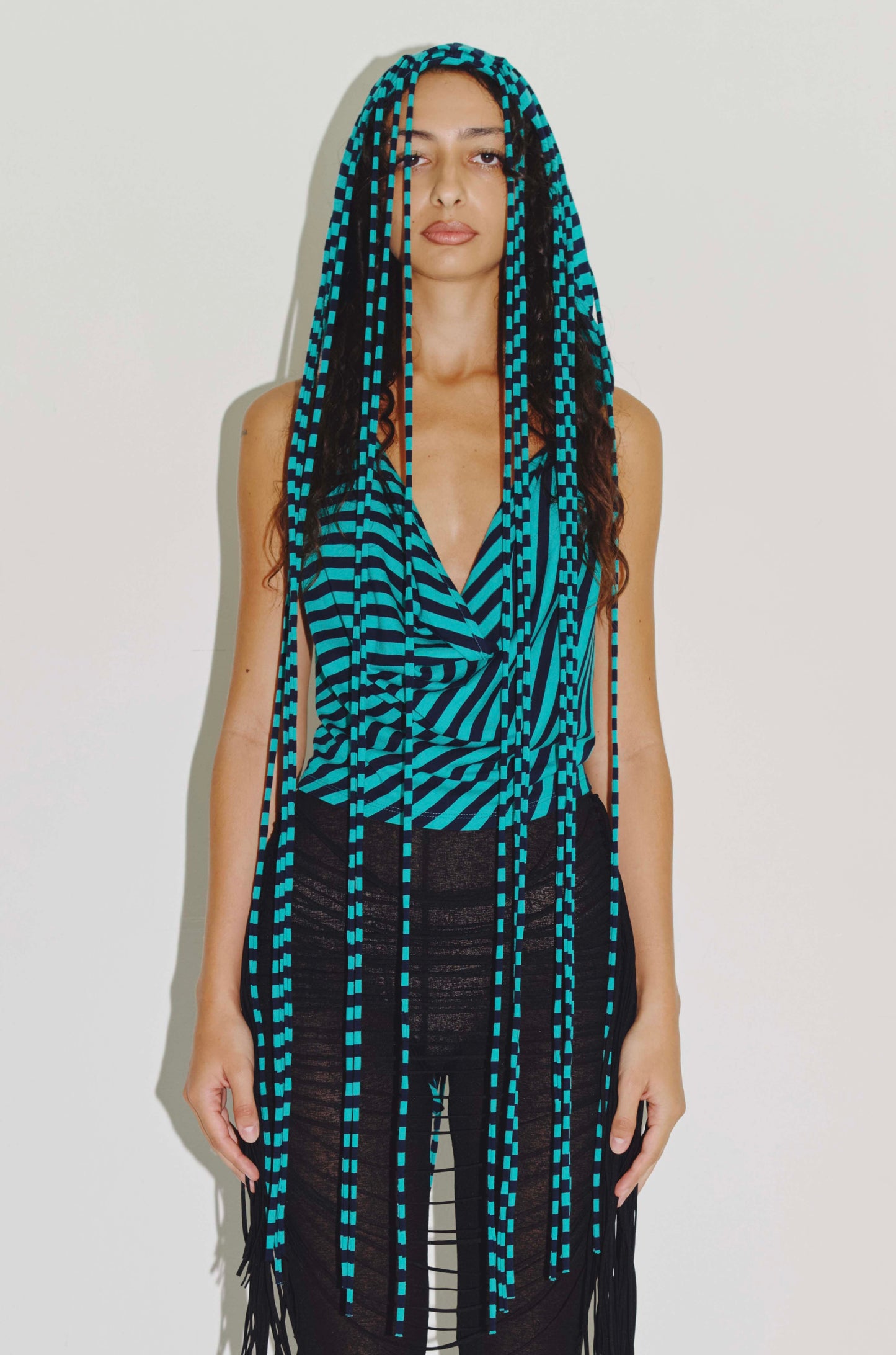 PARACHUTE HOOD HALTER MINT/NAVY-Nibgnus-APOC STORE