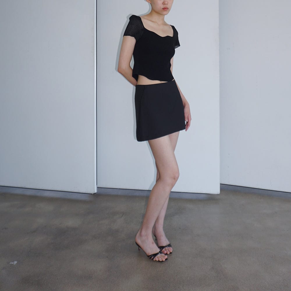 HORIZON DART MINI SKIRT BLACK-Lalameemee-APOC STORE