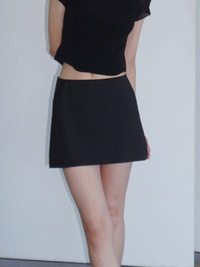 HORIZON DART MINI SKIRT BLACK-Lalameemee-APOC STORE