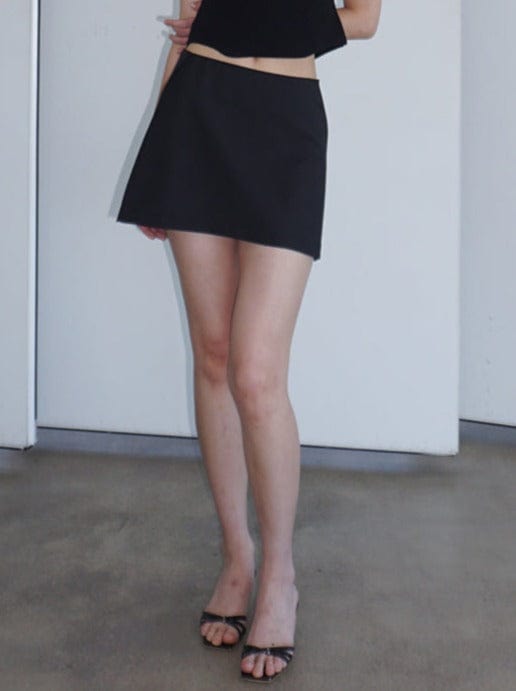 HORIZON DART MINI SKIRT BLACK-Lalameemee-APOC STORE