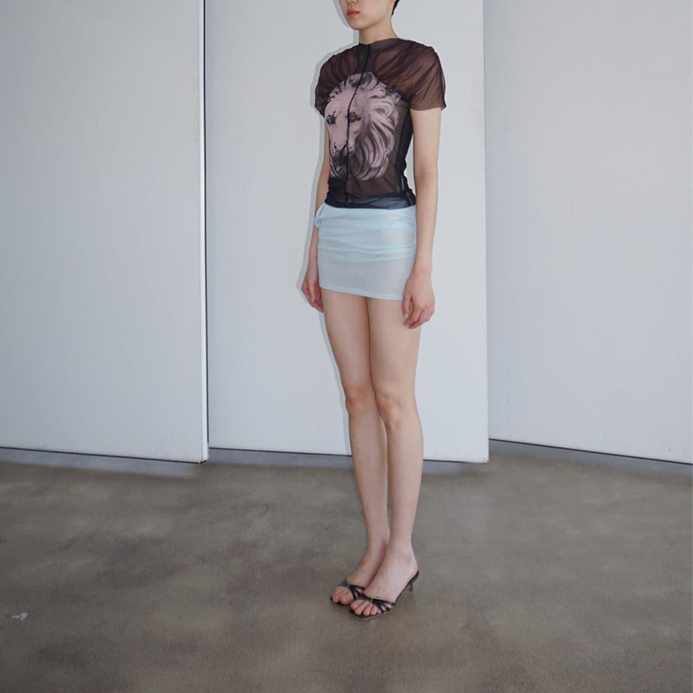 HALTERNECK MESH BLOUSE-Lalameemee-APOC STORE