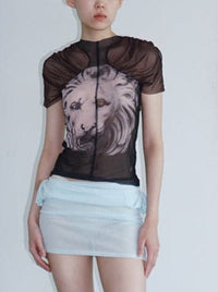 HALTERNECK MESH BLOUSE-Lalameemee-APOC STORE