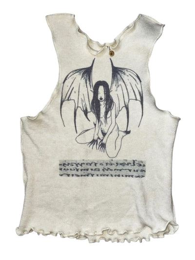 dark fairy knit top-Snake Divine-APOC STORE