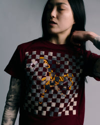 Woven T-shirt (Star print)-Hannah Creak-APOC STORE