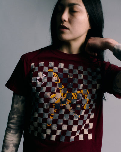 Woven T-shirt (Star print)-Hannah Creak-APOC STORE
