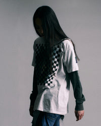 Woven T-shirt (wolf print)-Hannah Creak-APOC STORE