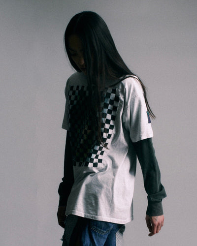 Woven T-shirt (wolf print)-Hannah Creak-APOC STORE