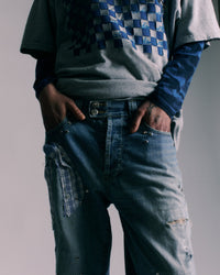 Studded Denim jeans #3-Hannah Creak-APOC STORE
