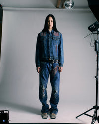 Studded Denim jeans #4-Hannah Creak-APOC STORE