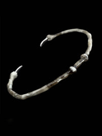 White choker with spikes-CASPER DIY-APOC STORE