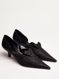 VCRN D'ORSAY PUMPS BLACK-Invasive Modification-APOC STORE