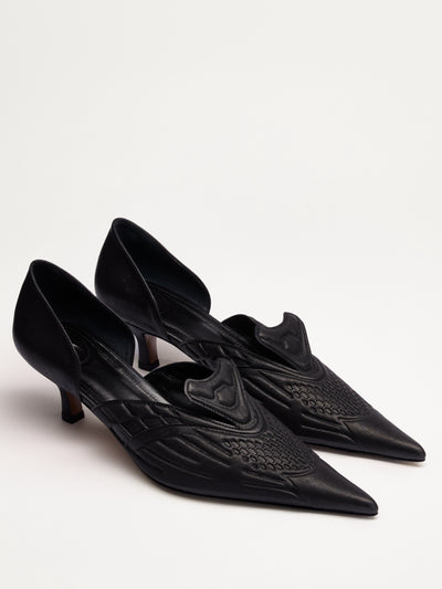 VCRN D'ORSAY PUMPS BLACK-Invasive Modification-APOC STORE