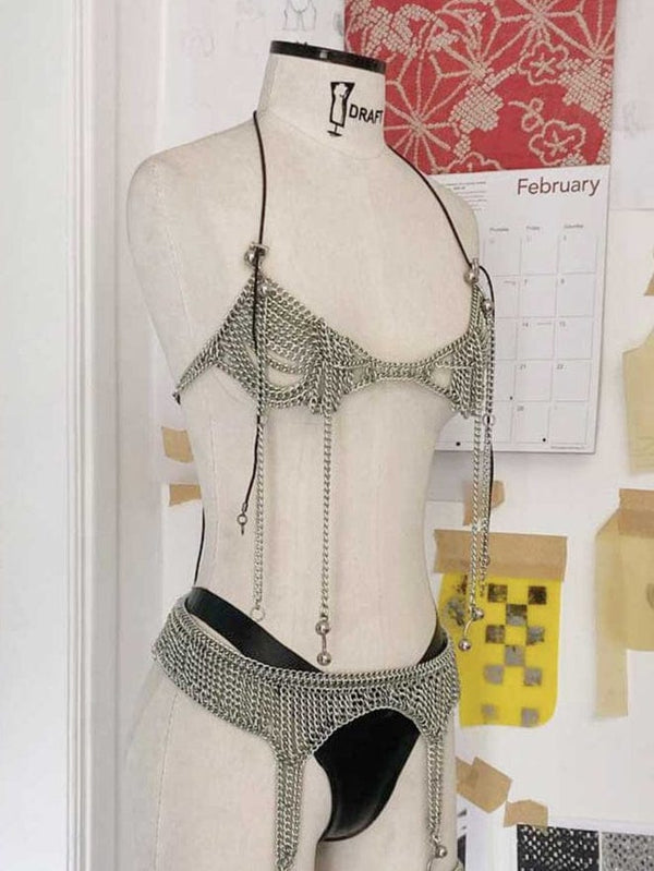 SILVER-GREEN CHAINS Top-JALACONDA-APOC STORE