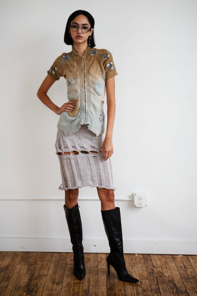 OFF DUTY RAGLAN ZIP UP-GRACE GUI-APOC STORE