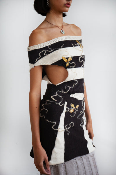 OFF SHOULDER INK DRESS-GRACE GUI-APOC STORE