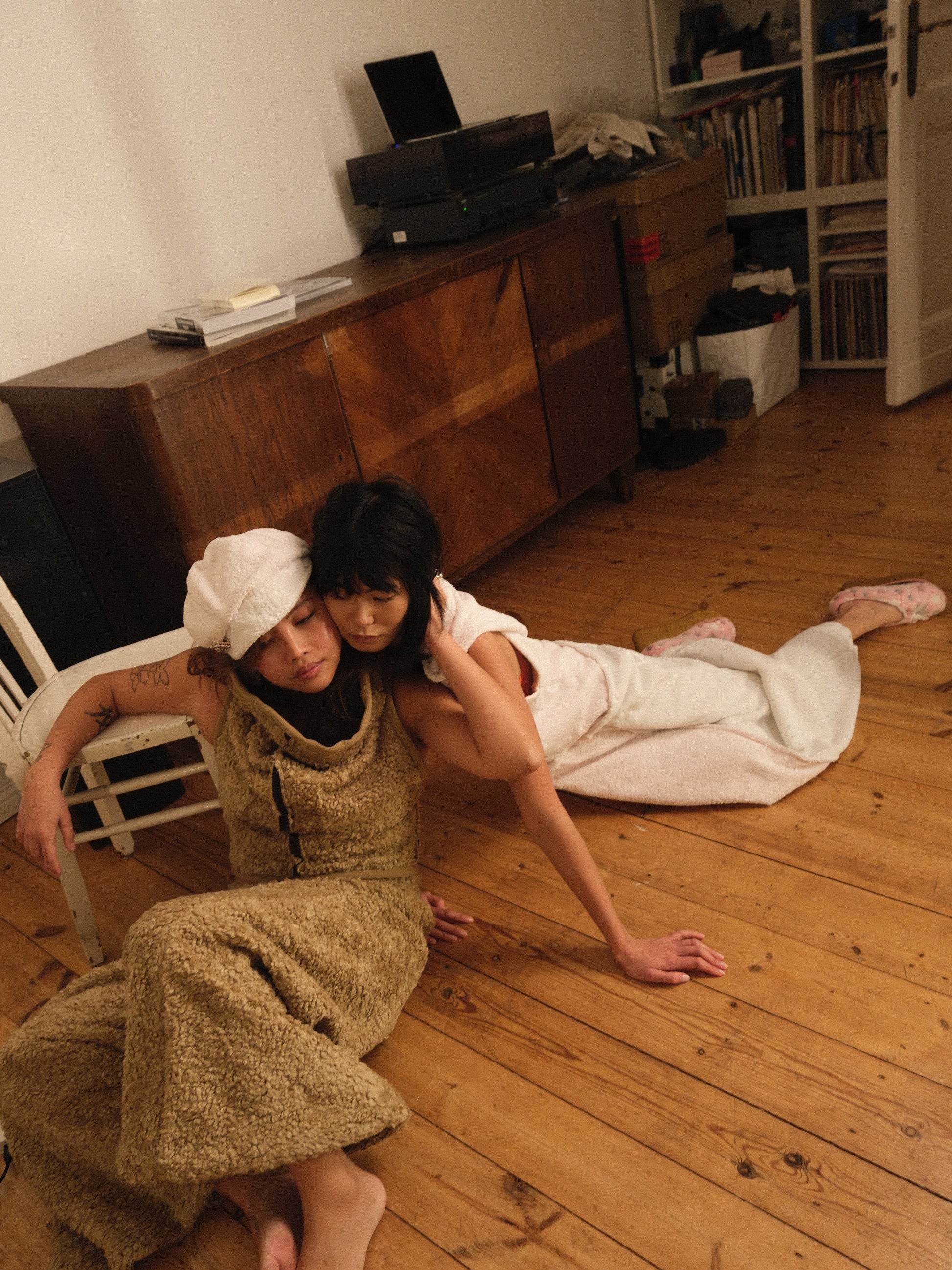 Wide-Cut Teddy Pants-Polyhedron-APOC STORE