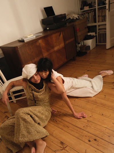 Wide-Cut Teddy Pants-Polyhedron-APOC STORE