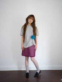 Stripe Shade Skirt Purple-mesh blanca-APOC STORE