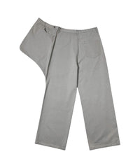 SIDE PANEL LAYERED PANTS LIGHT GRAY-EGNARTS-APOC STORE