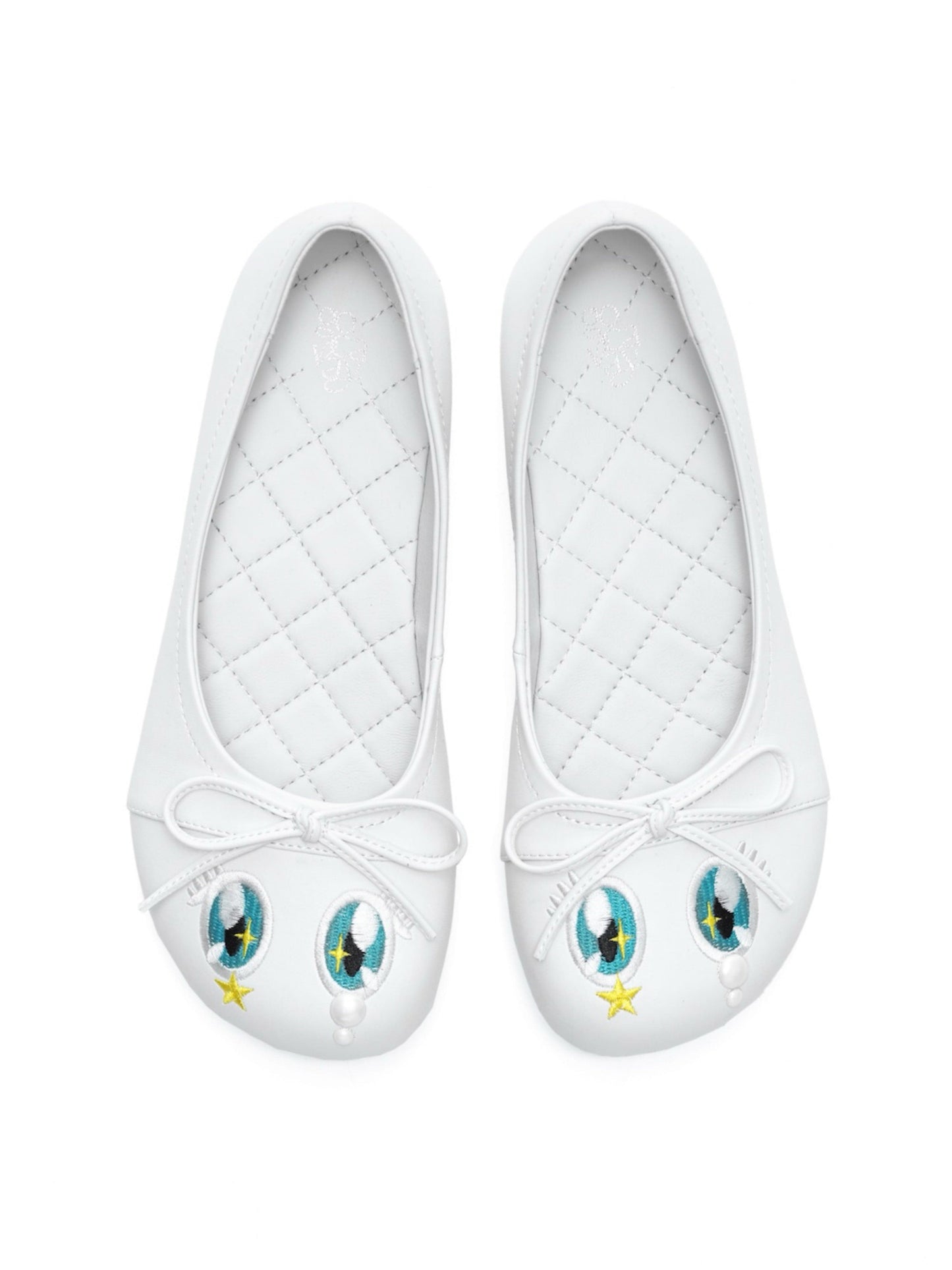 GO VACAY Anime Pearl Tears Flats White-EMPTY BEHAVIOR-APOC STORE