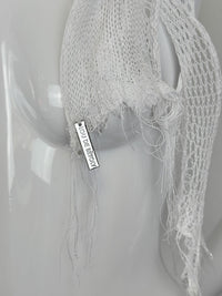 KNITTED BOW CHOKER WHITE-Lou de Bètoly-APOC STORE