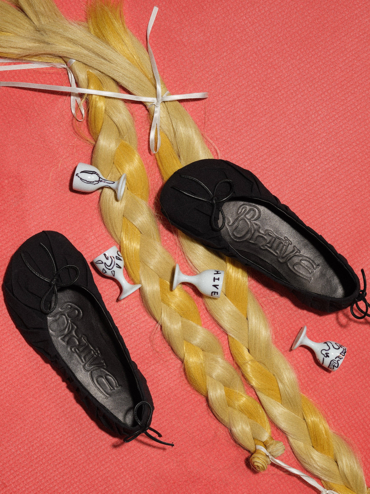 BAGGY BALLET FLAT - BLACK-BHIVE-APOC STORE