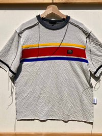Deconstructed Sport Striped Tshirt-Jetpack Hom(m)e-APOC STORE