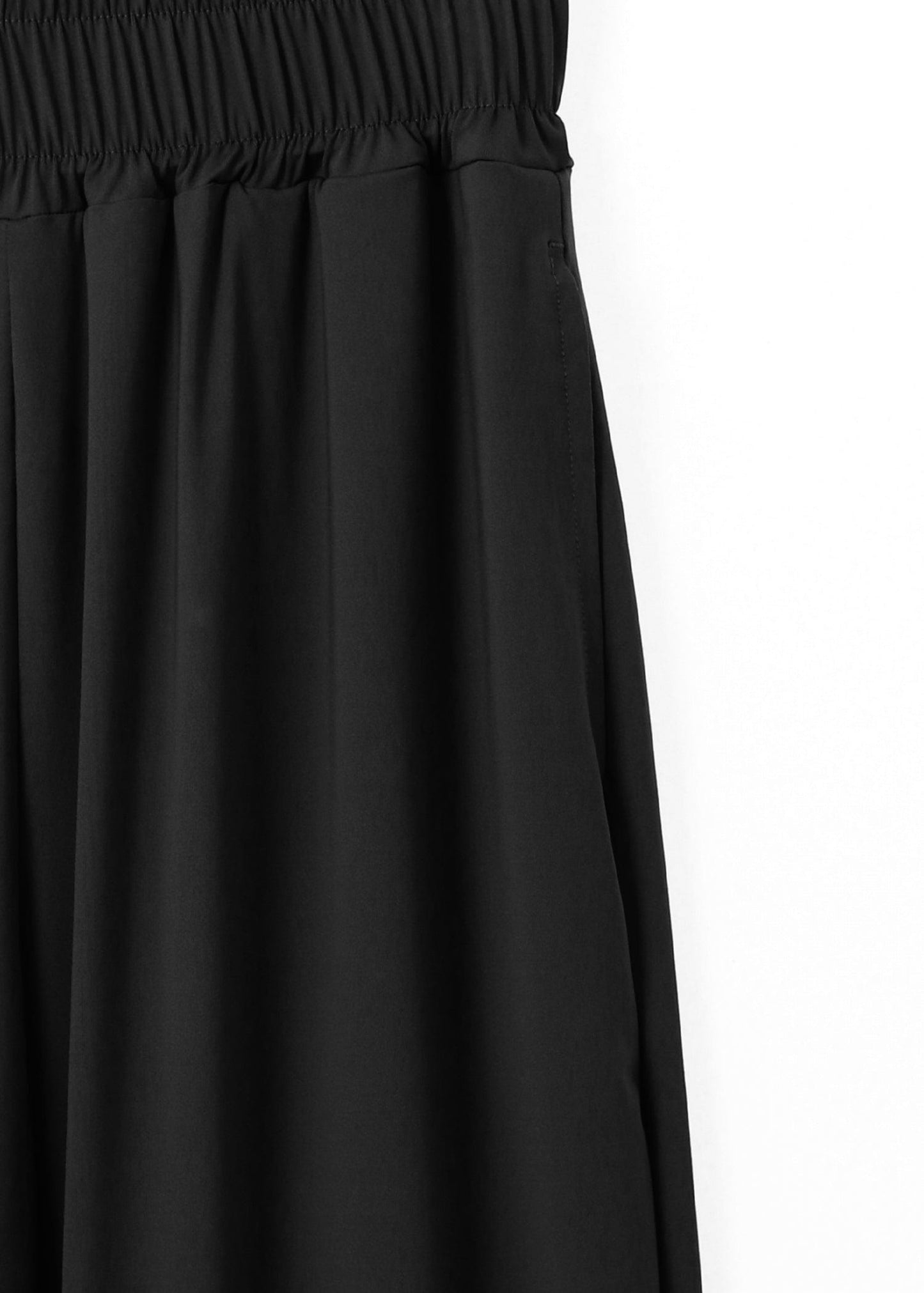RUFFLE BOOTCUT PANTS BLACK-SAENGIN STUDIOS-APOC STORE