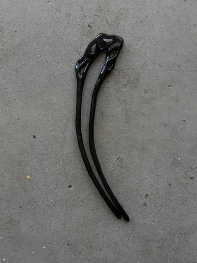 Relic Hairpin - Sheer Black-Shers Studios-APOC STORE