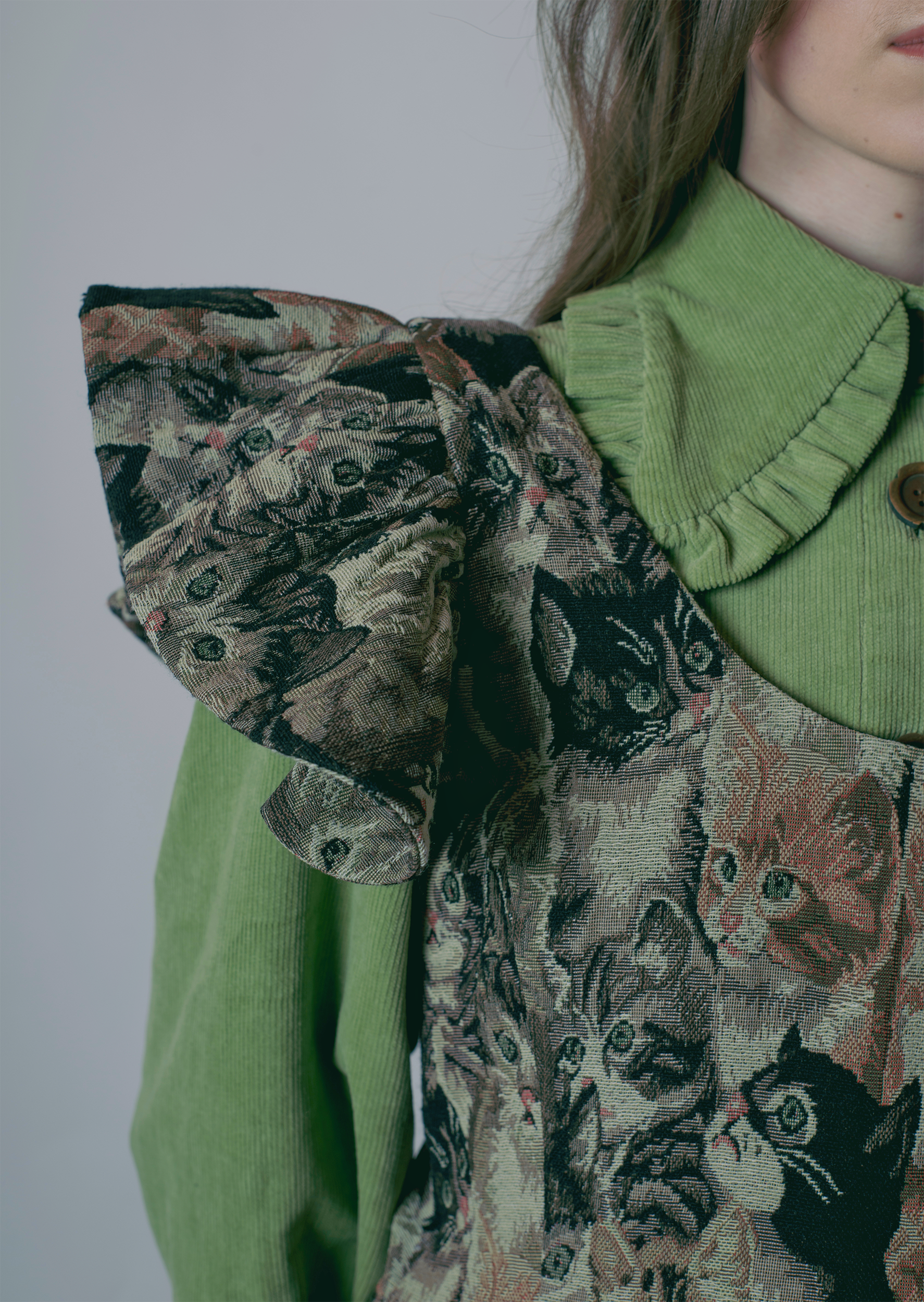 "VINTAGE CATS" PÄIVI DRESS-KAWAkEY-APOC STORE