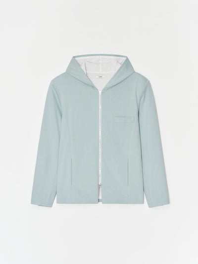 Tailored Hooded Jacket 001 _ Mint-Taekh-APOC STORE