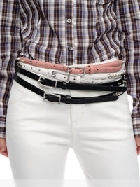 Pink Stud Belt-TRINITE Studio-APOC STORE
