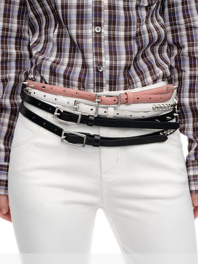 Pink Stud Belt-TRINITE Studio-APOC STORE