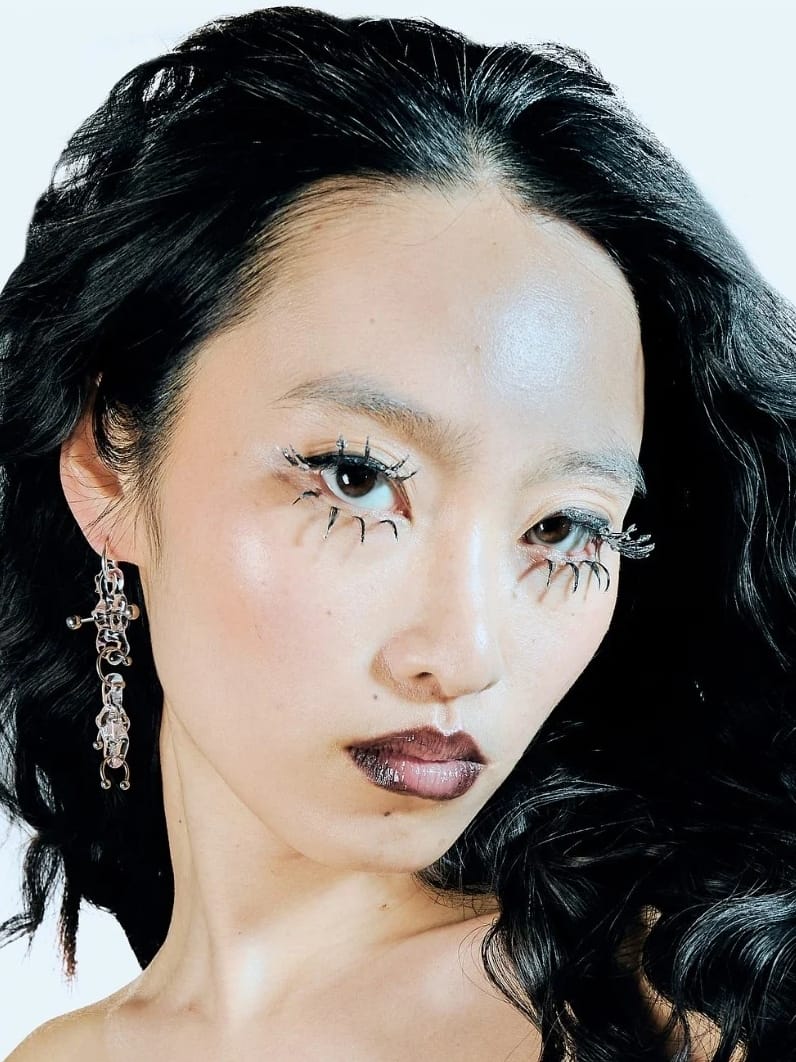 Glass Earrings 0023-Rain and Rivers-APOC STORE