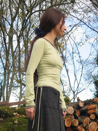 Hazel top almond green-ATH-APOC STORE