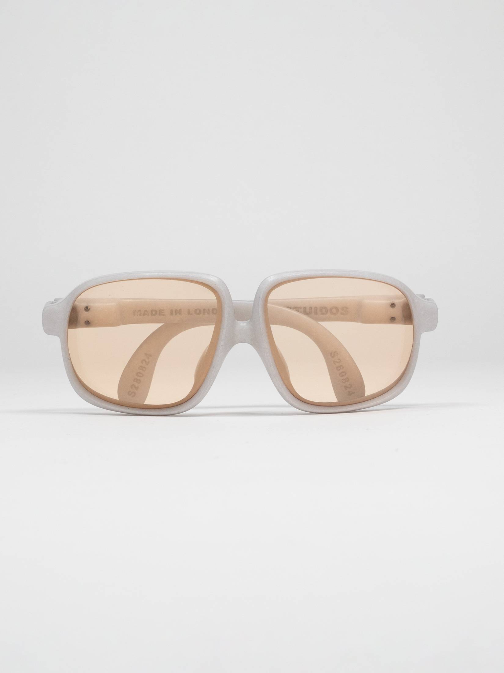 Bugzy Sunglasses White/Grey Peach-TIDES STUDIO-APOC STORE