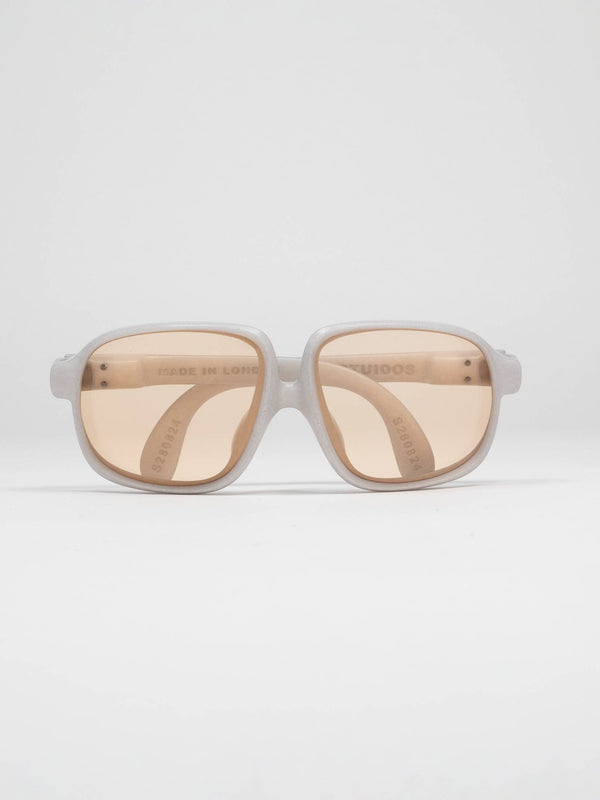Bugzy Sunglasses White/Grey Peach-TIDES STUDIO-APOC STORE
