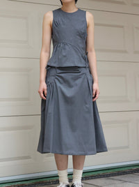 Land skirt - Gray-Julye Han-APOC STORE