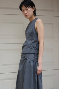 Land skirt - Gray-Julye Han-APOC STORE