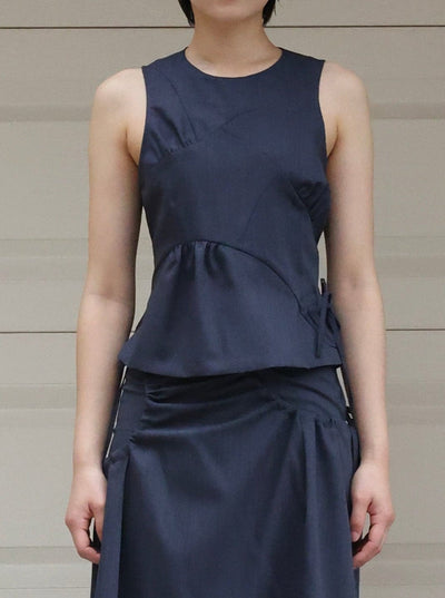 Land top - Navy-Julye Han-APOC STORE