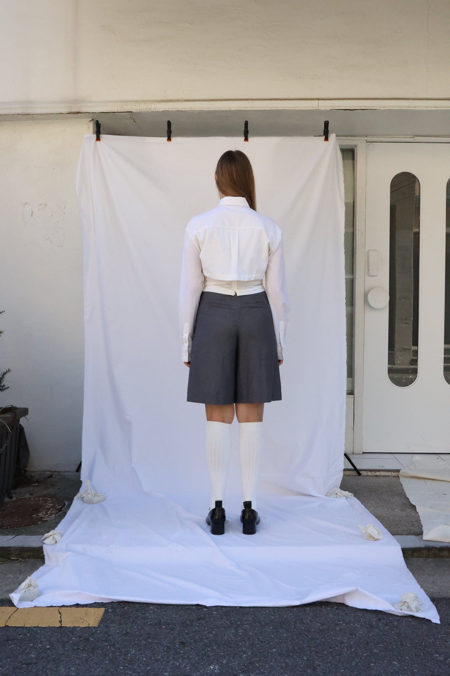 Wool Necktie Shirt-Julye Han-APOC STORE