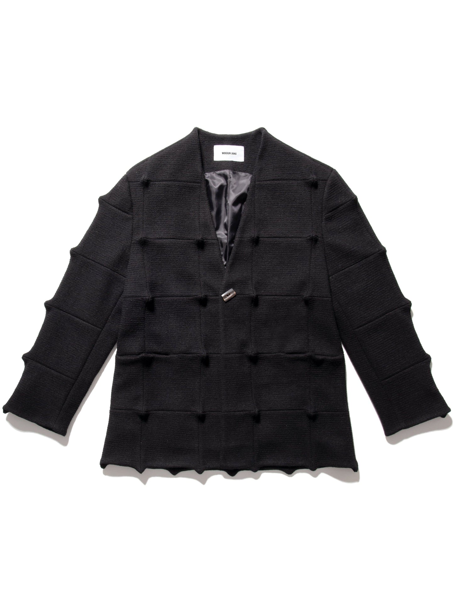 Spiked Jacket Black-Woojun Jang-APOC STORE